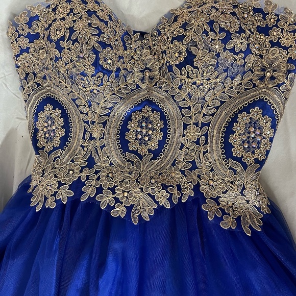 Stunning Royal Blue Cocktail Dress - Picture 2 of 5